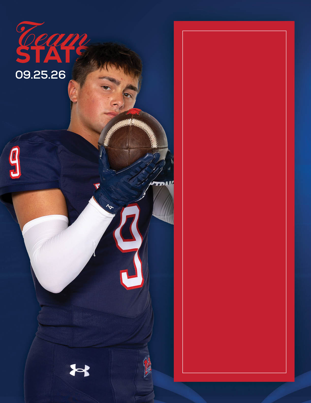 A football player is kicking a football. Description generated by AI