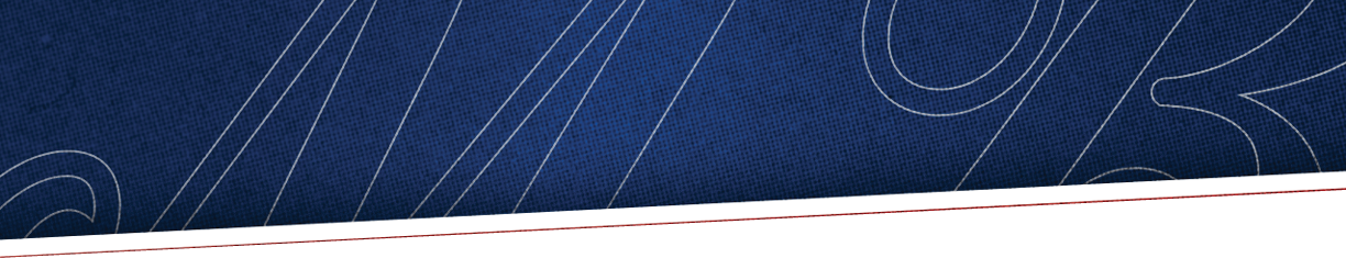 A red and blue background with a red and white logo. Description generated by AI