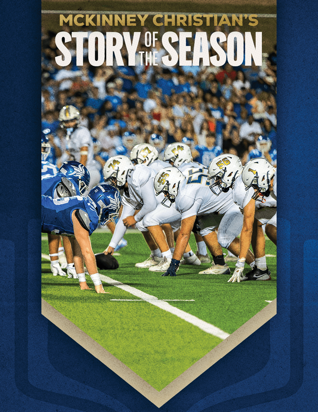 A group of football players huddled together. Description generated by AI