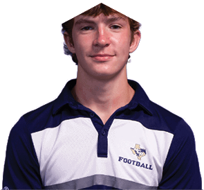 A young man wearing a white jersey with the number 10 on it. Description generated by AI