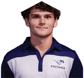 A young man wearing a white jersey with the number 10 on it. Description generated by AI