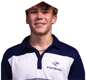 A young man wearing a white jersey with the number 10 on it. Description generated by AI