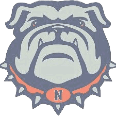 A bulldog mascot with a blue collar. AI generated content