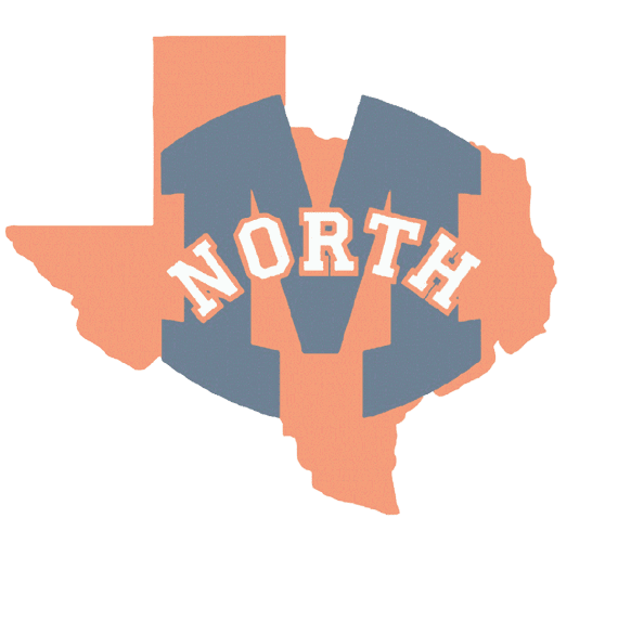 A map of Texas with the word North on it. AI generated content