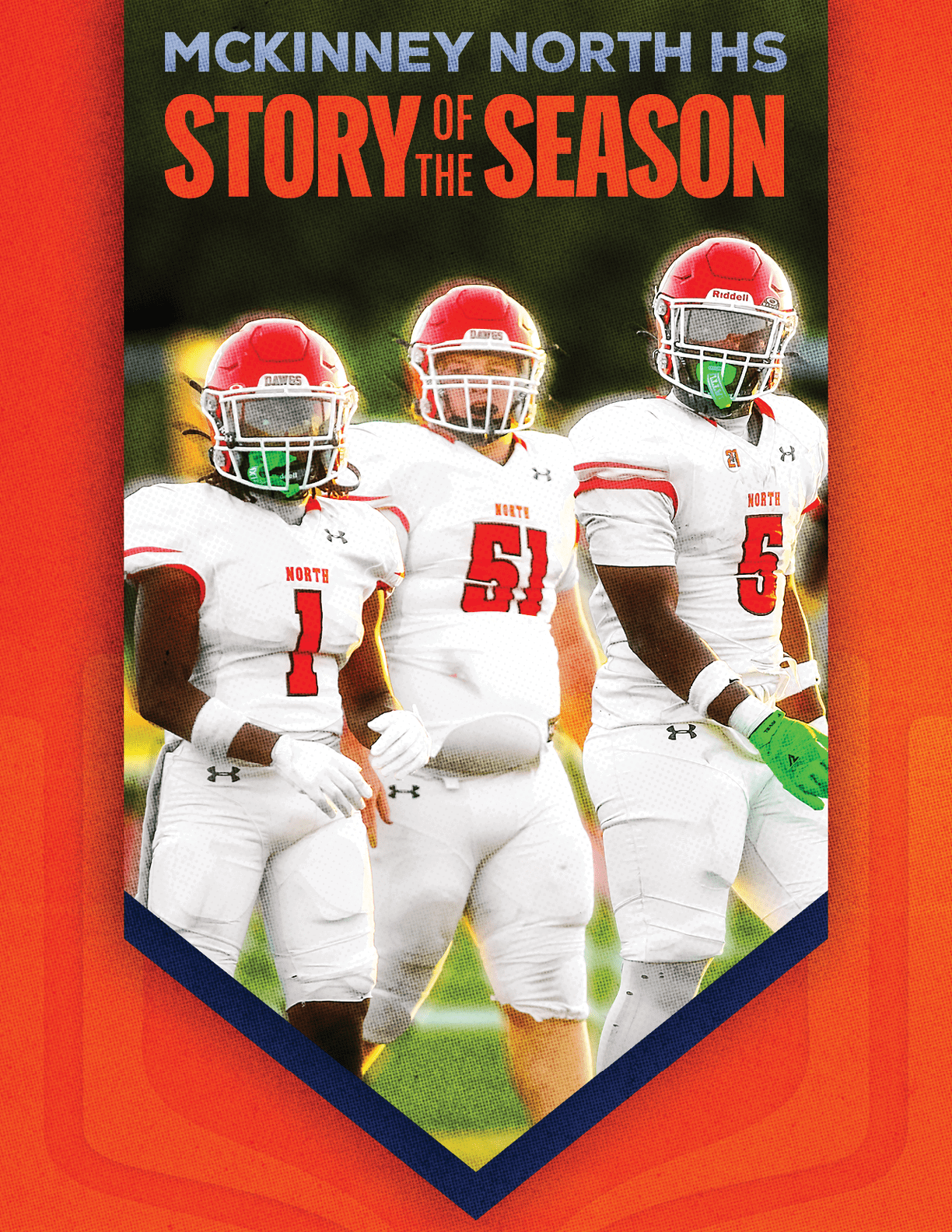 A group of football players huddled together. Description generated by AI
