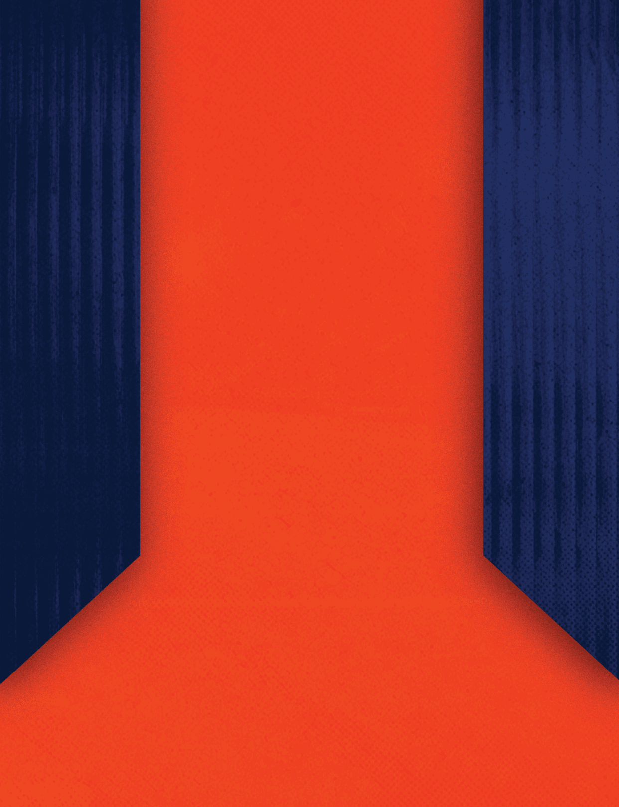 Two orange and blue flags with stripes. Description generated by AI