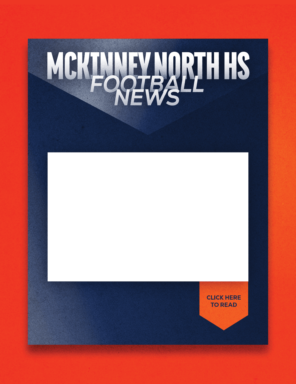 A football news paper with a blank space on the front. Description generated by AI