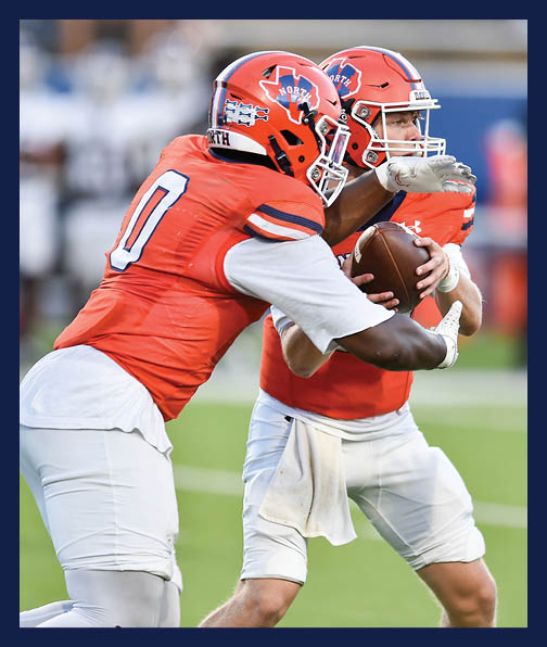A football player in a white uniform is running with a football in his hand. AI generated content