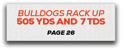 page 26,bulldogs rack up 505 yds and 7 td
