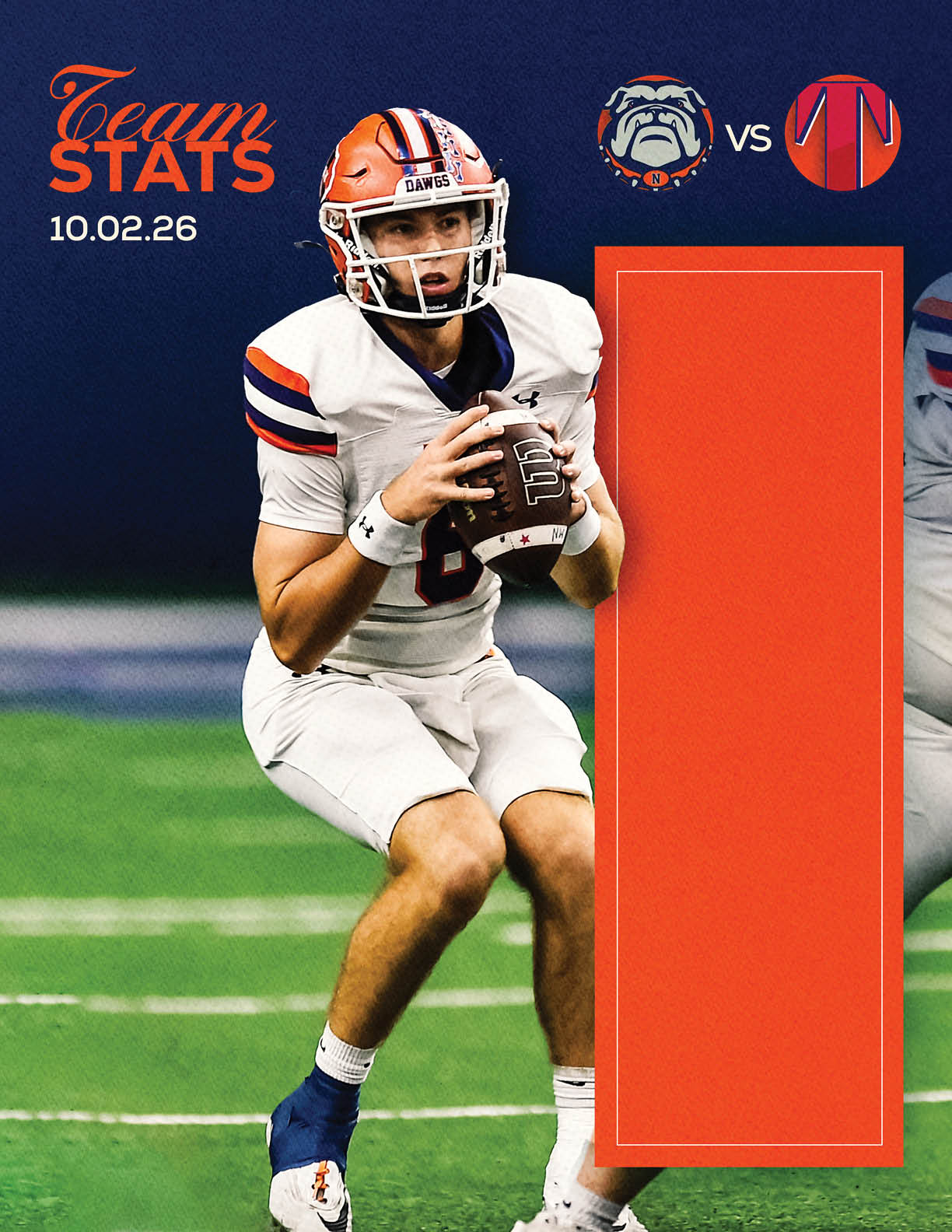 A football player is kicking a football. Description generated by AI