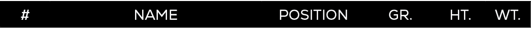 #,NAME,POSITION,GR.,HT.,WT.