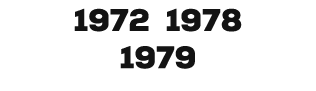 1972 1978 1979