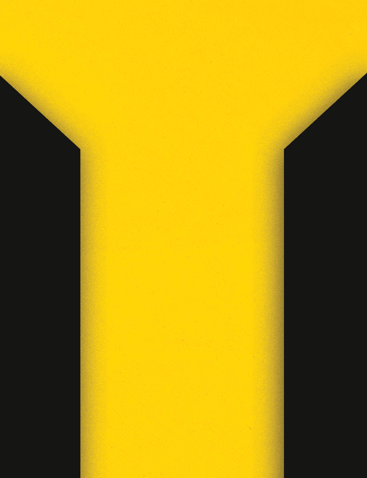 Three black and yellow buildings. Description generated by AI
