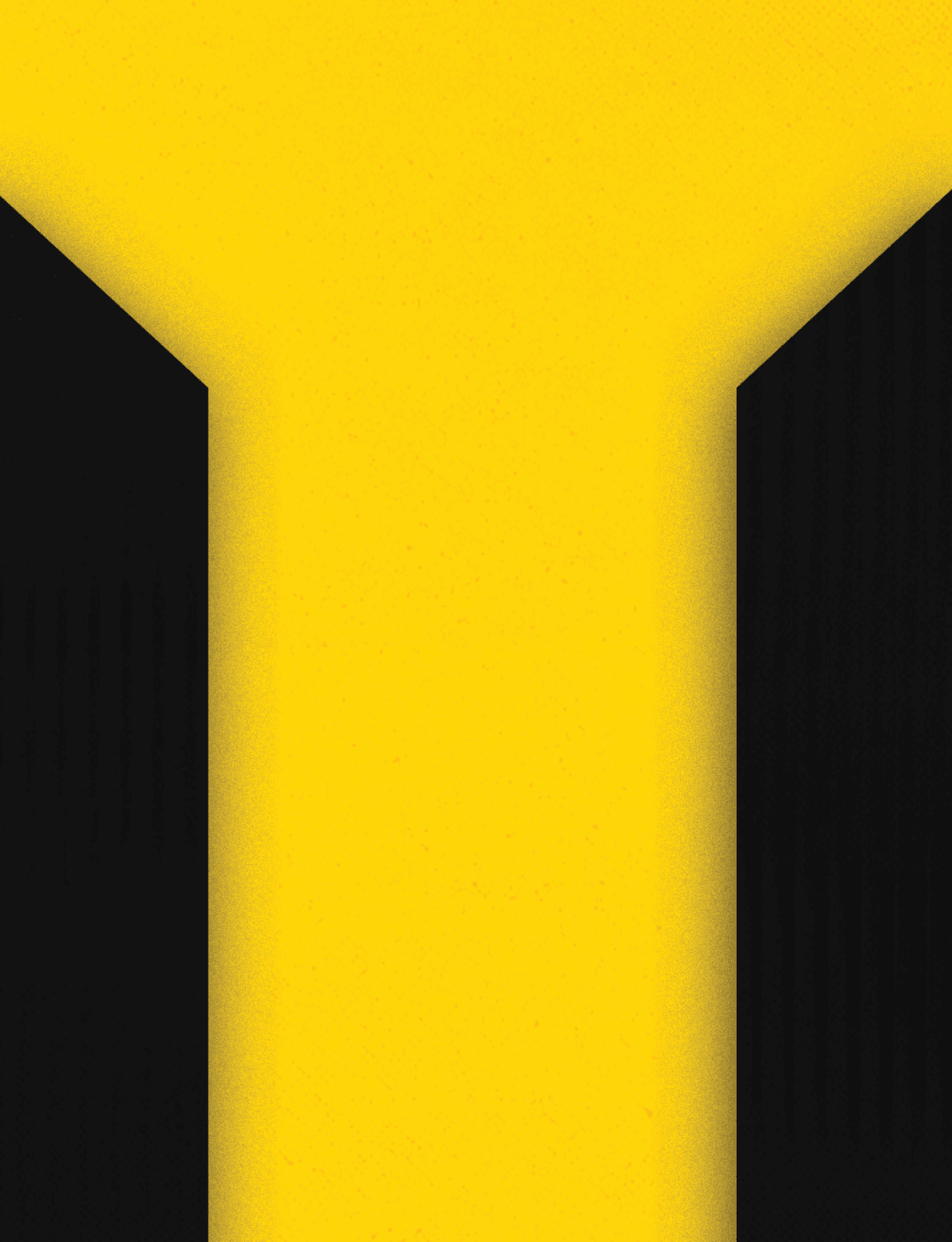 Three black and yellow buildings. Description generated by AI