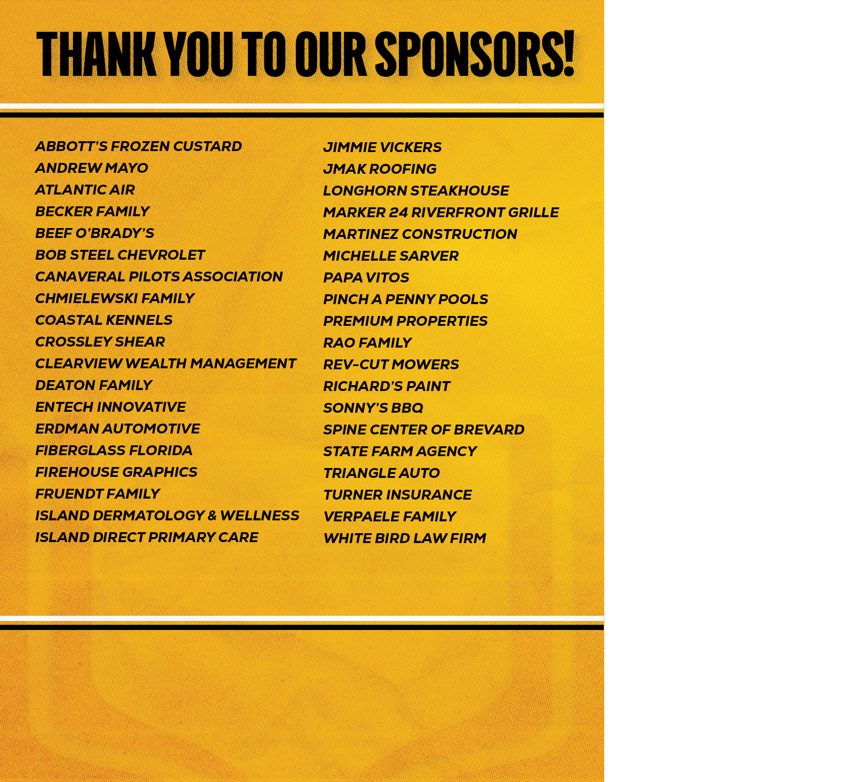 JIMMIE VICKERS JMAK ROOFING LONGHORN STEAKHOUSE MARKER 24 RIVERFRONT GRILLE MARTINEZ CONSTRUCTION MICHELLE SARVER PAP...