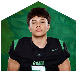 A young man wearing a white jersey with the number 10 on it. Description generated by AI