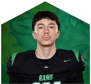 A young man wearing a white jersey with the number 10 on it. Description generated by AI