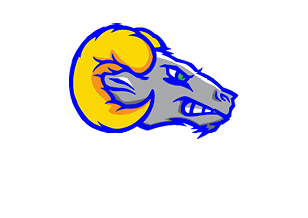 A blue and red logo of a lion. Description generated by AI