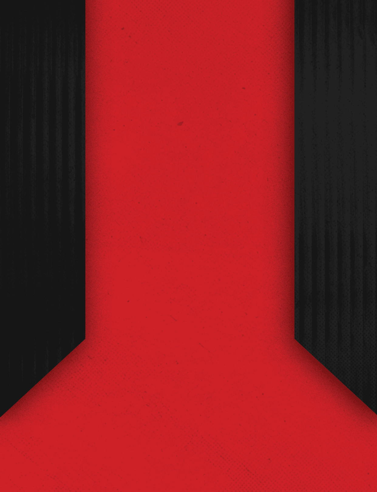 Two red and black triangles. Description generated by AI
