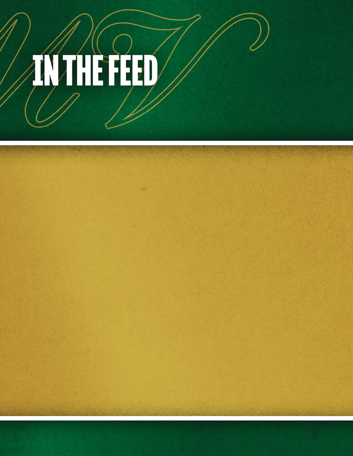 A yellow and green background with a gold border. Description generated by AI