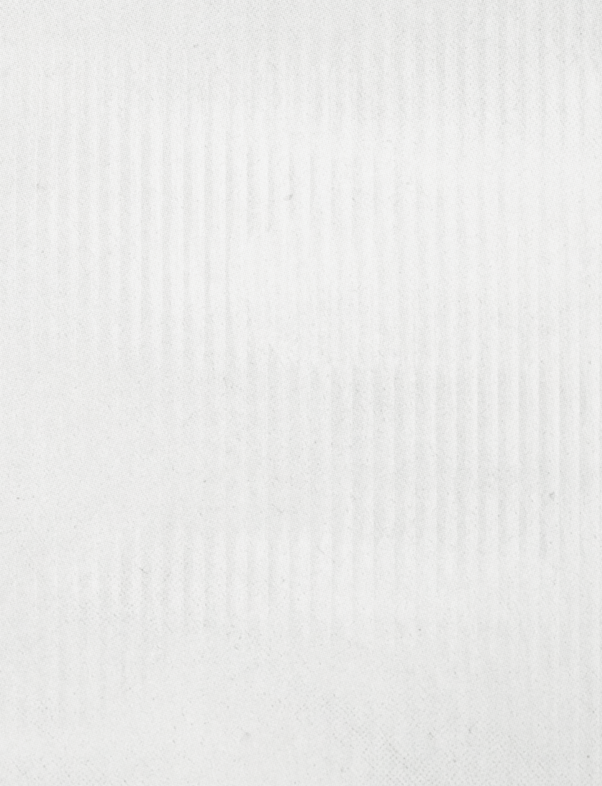 White cloth with a pattern. Description generated by AI
