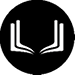 A black and white image of a book. Description generated by AI
