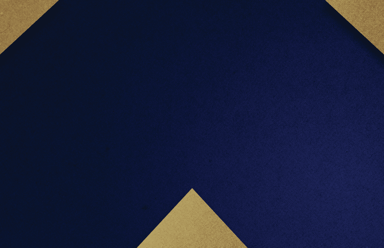 A blue and gold design on a blue background. Description generated by AI