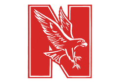 A blue and red logo of a lion. Description generated by AI