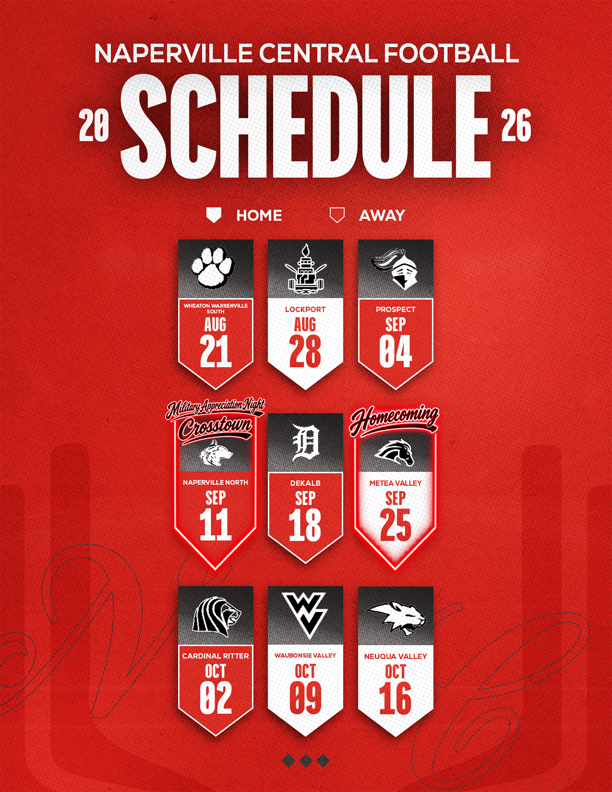 A football schedule for the 2014 season. Description generated by AI