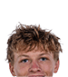 A young man wearing a white jersey with the number 10 on it. Description generated by AI