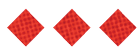 A black and white image of a circle with a red dot in the middle. Description generated by AI