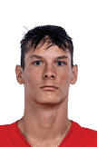 A young man wearing a white jersey with the number 10 on it. Description generated by AI
