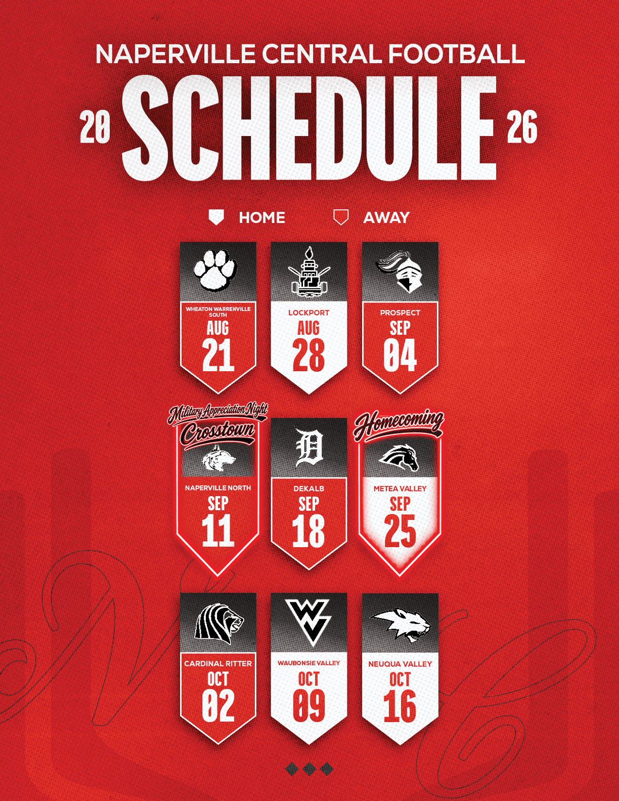 A football schedule for the 2014 season. Description generated by AI