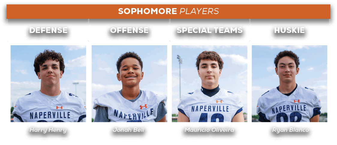 sophomore players,HUSKIE,SPECIAL TEAMS,offense,defens