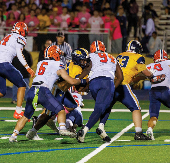 A group of football players celebrating a victory. AI generated content