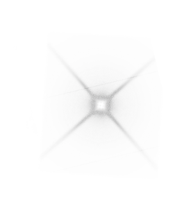 A black and white image of a circle with a light in the center. Description generated by AI
