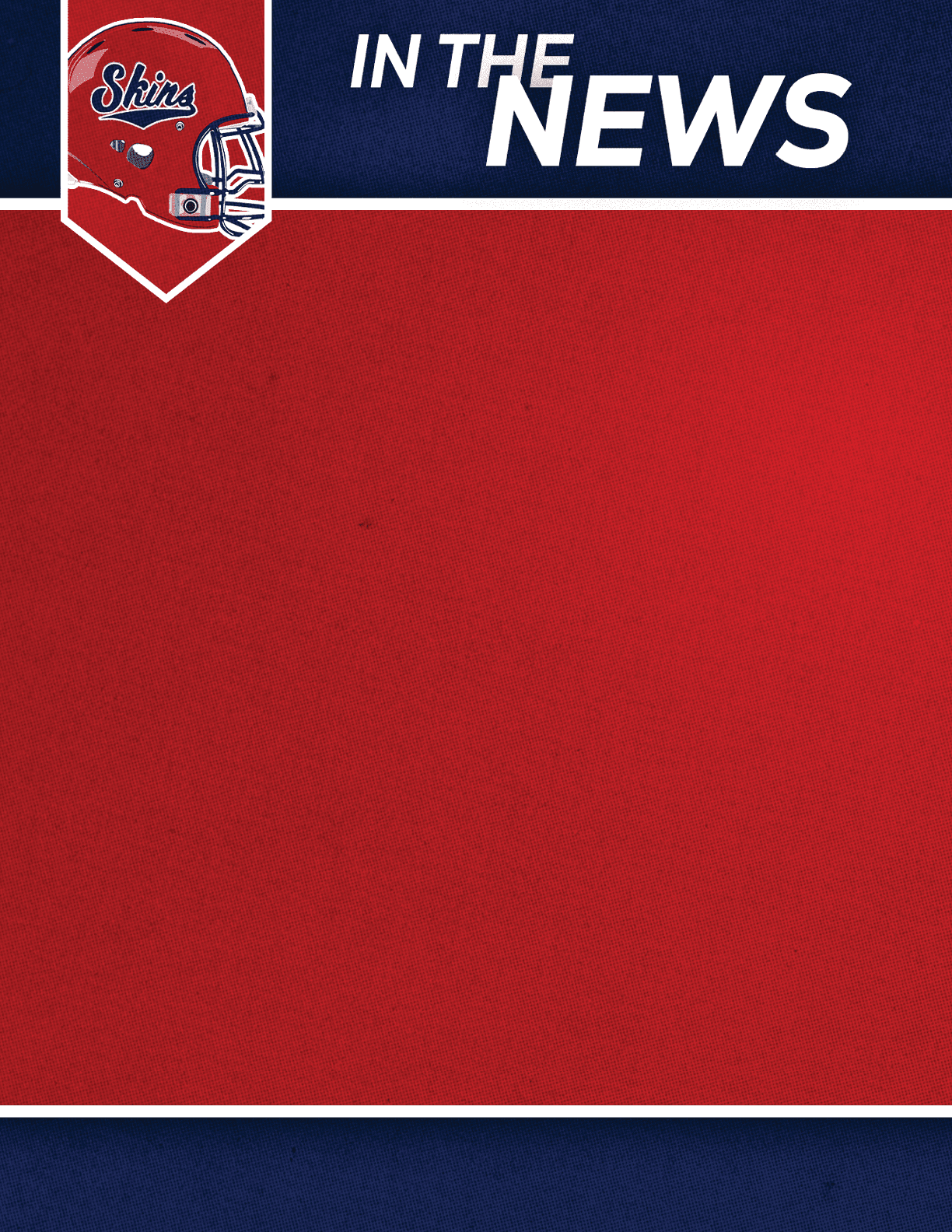 A blue and red background with a lion logo. Description generated by AI