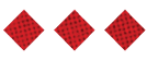A black and white image of a circle with a red dot in the middle. Description generated by AI
