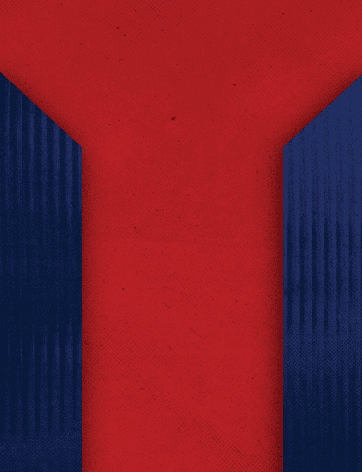 Three red and blue triangles on a blue background. Description generated by AI
