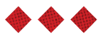 A black and white image of a circle with a red dot in the middle. Description generated by AI