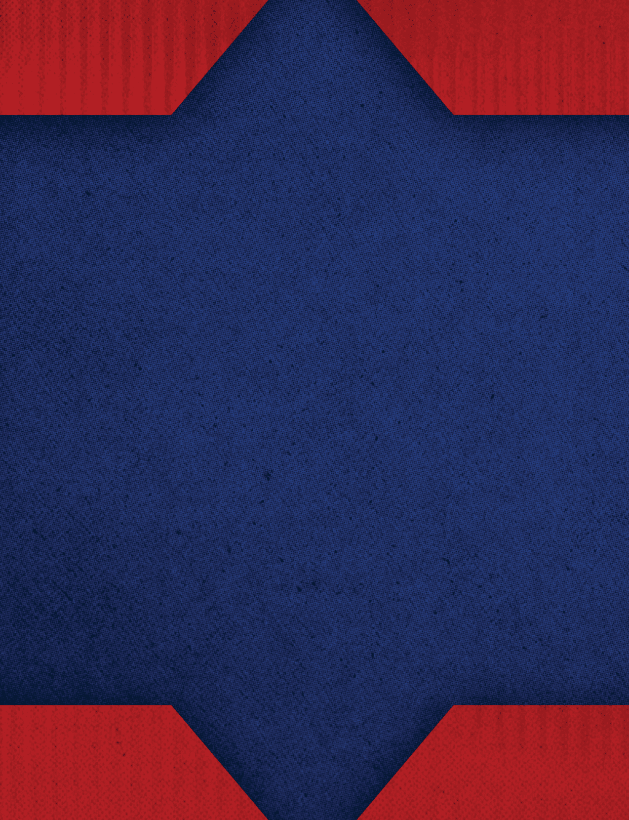 A textured blue background with a symmetrical star-shaped cutout revealing a red patterned surface behind it. Description generated by AI