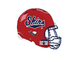 A blue and red logo of a wolf with its mouth open. Description generated by AI