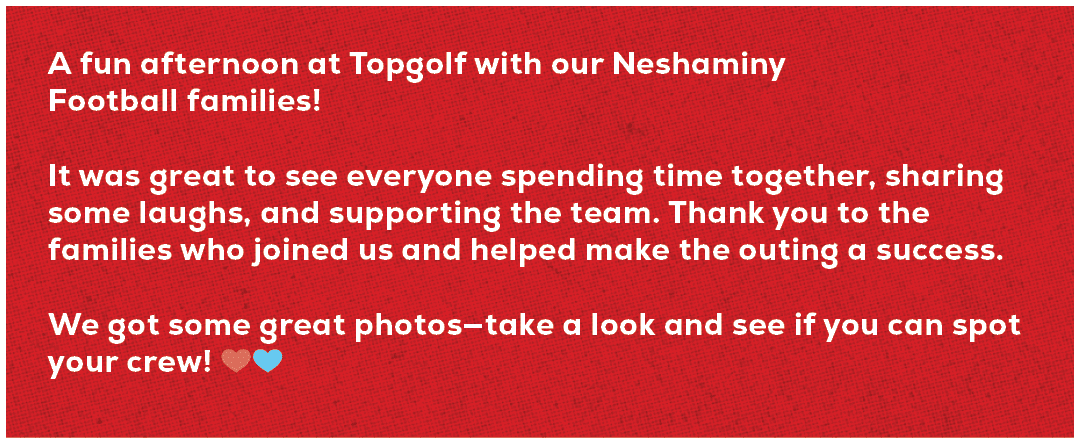 A fun afternoon at Topgolf with our Neshaminy Football families! It was great to see everyone spending time together,...