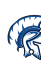 A black and blue spartan helmet. Description generated by AI