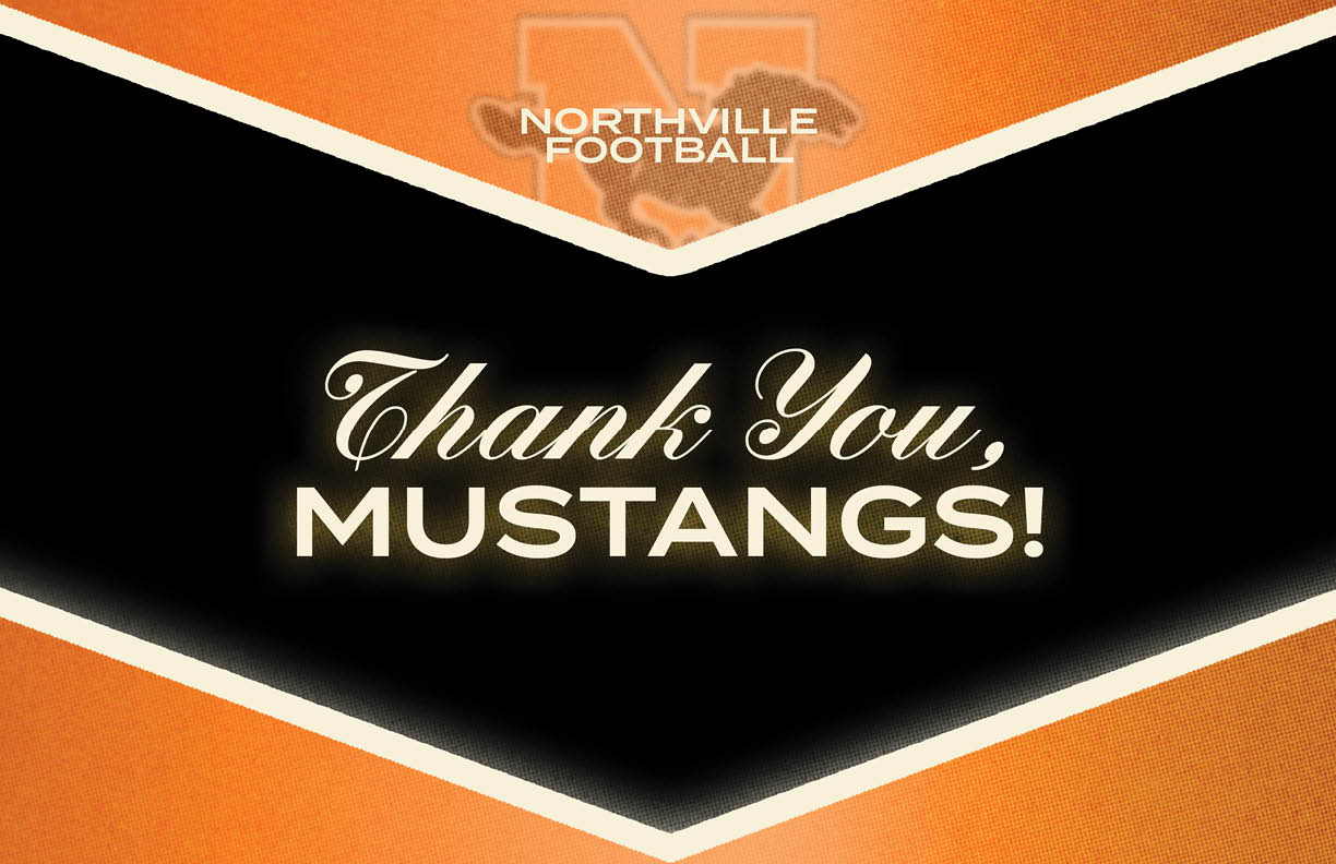 A green and gold sign that says Thank You Golden Eagles. Description generated by AI