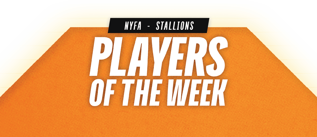 A yellow and green sign that says “Players of the Game". Description generated by AI