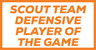 Scout Team DEFENSIVE Player of the game
