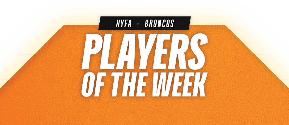 A yellow and green sign that says “Players of the Game". Description generated by AI