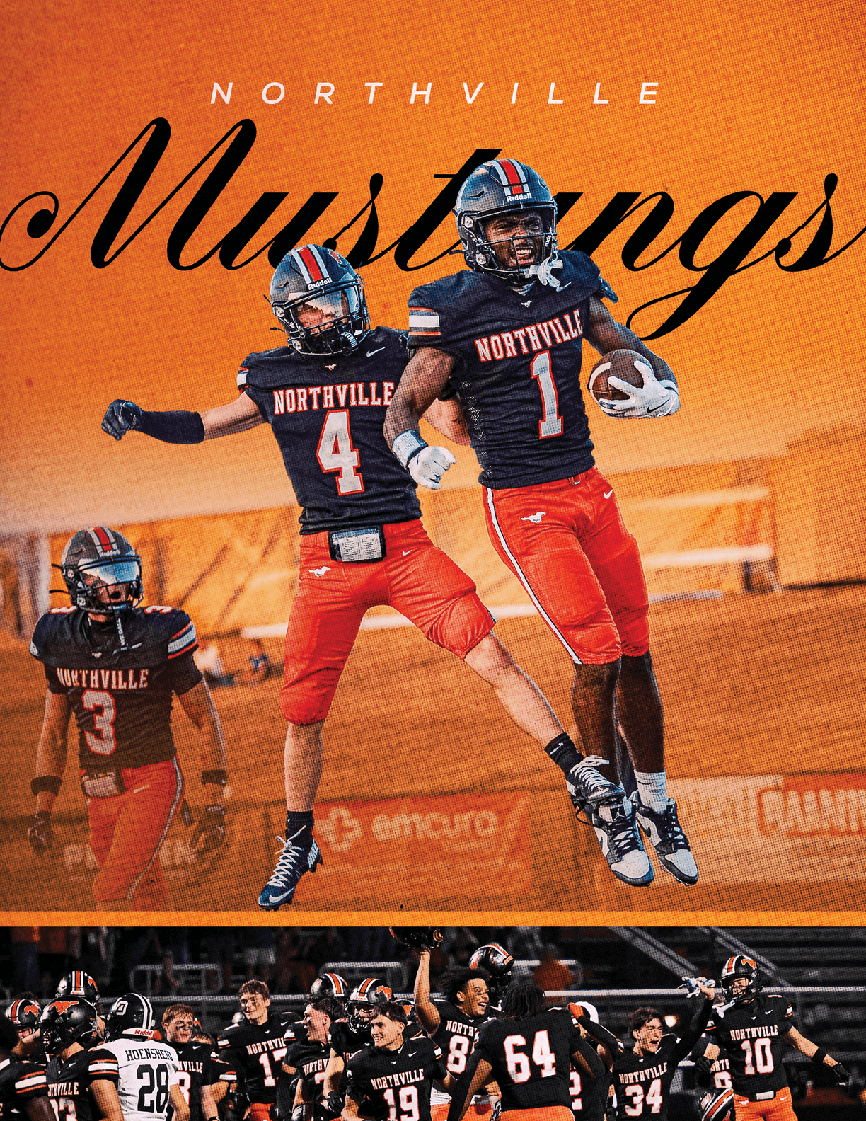 A poster for Mountain Vista's Players of the Game. Description generated by AI