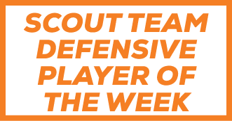 Scout Team DEFENSIVE Player of the WEEK
